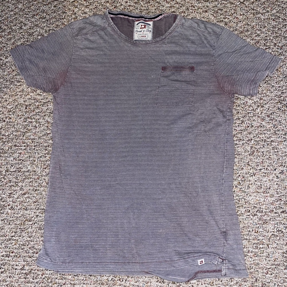 Ribbed men’s maroon t shirt